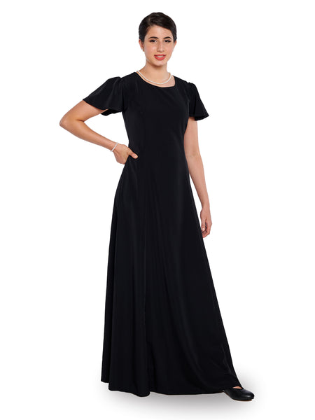 Long black choir dress best sale