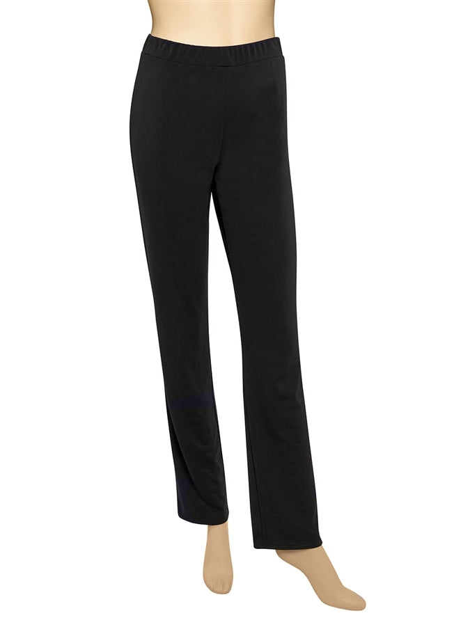 Black Elasticated Waist Pull On Culottes, Womens Trousers