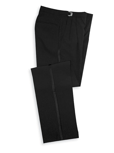 Studio 73  Black Wool Mohair Tuxedo Trousers  Baltzar